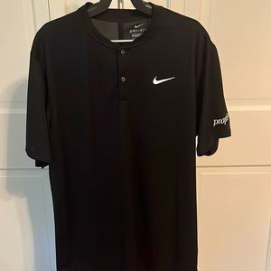 Men’s Large Nike golf polo, dri-fit material. Black